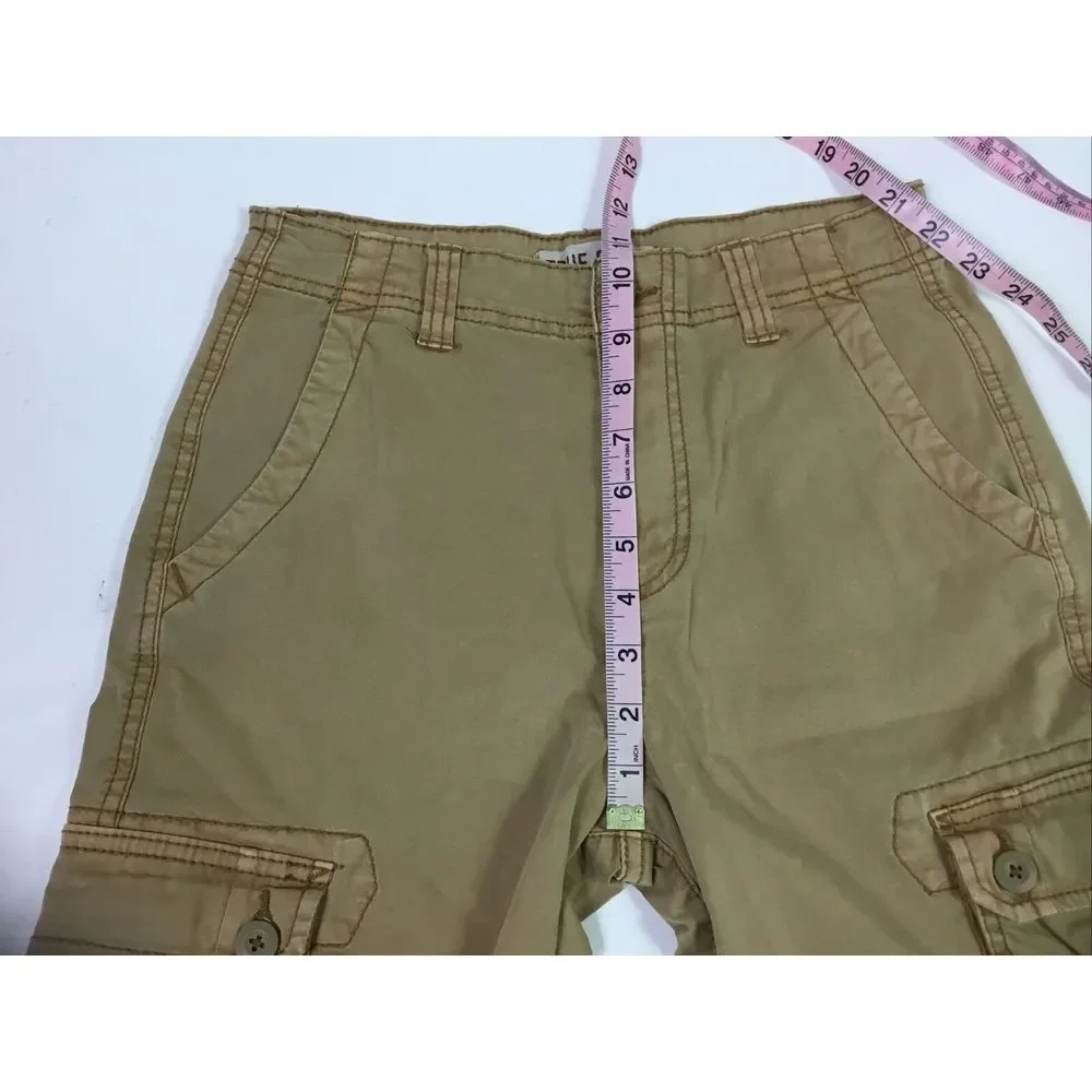 True Craft Junior Cargo Shorts Size 14 Khaki Tan Hiking Waist 26 Inseam 9‎